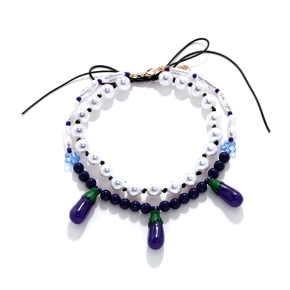 Eggplant Resin Layered Necklaces
