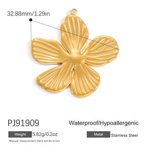 Vivid Fish Stainless Steel Waterproof Gold Color Women's Pendants h5 Picture2