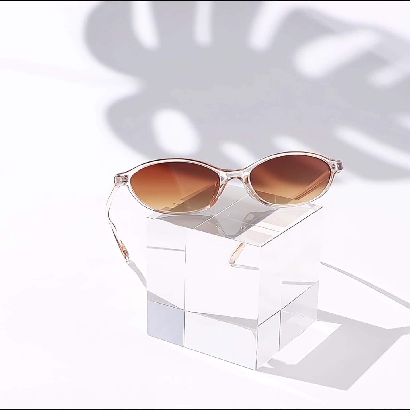 1 Pair Simple Series Daily Solid Color PC Women's Sunglasses h5 Picture6