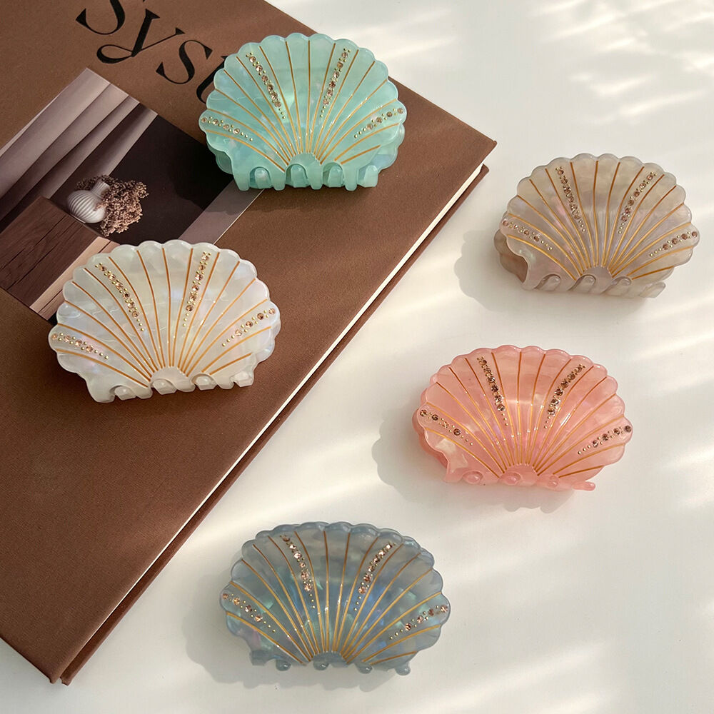 1 Pair Simple Series Casual Turtle Acetate Women's Hair Claws