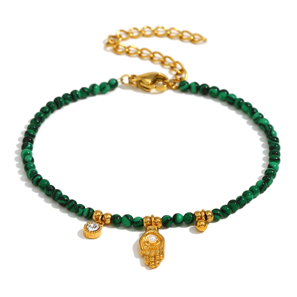 1 Piece Luxury Retro Pendant Stainless Steel Waterproof Bracelets