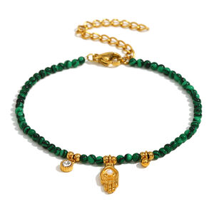 1 Piece Luxury Retro Pendant Stainless Steel Waterproof Bracelets h5