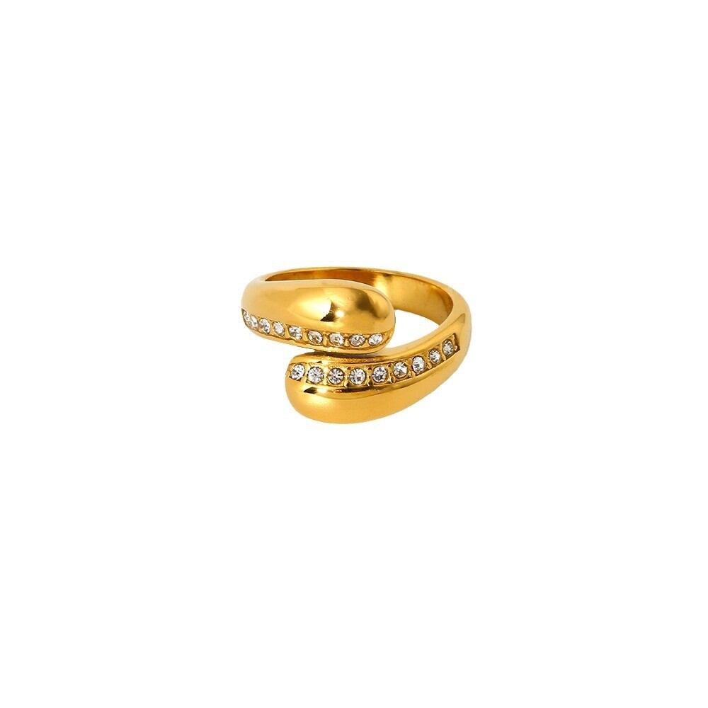 Luxury - style Elegant Stainless Steel Waterproof Stackable Rings Picture5