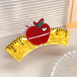 1 Piece Cute Apple Acrylic Women's Hair Claws h5