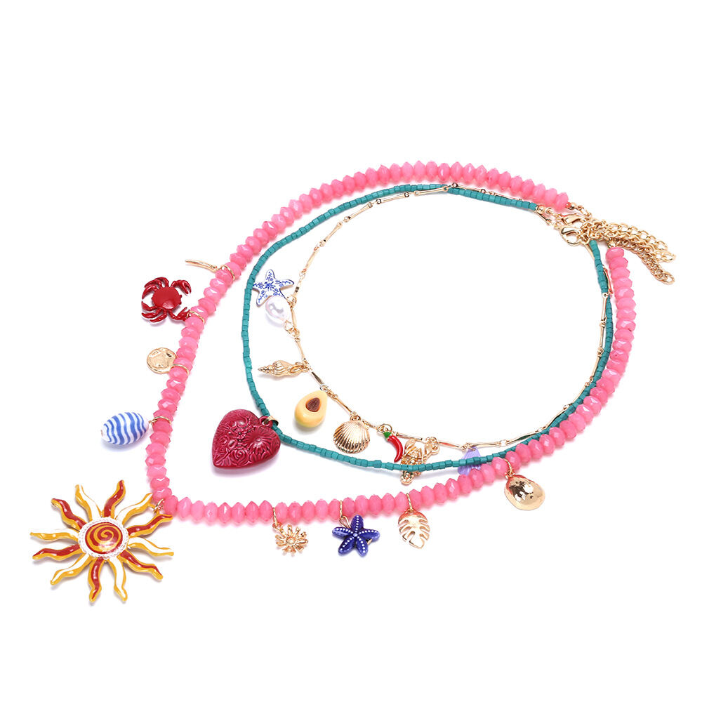 Romantic Vacation Layered Necklaces h5 Picture4