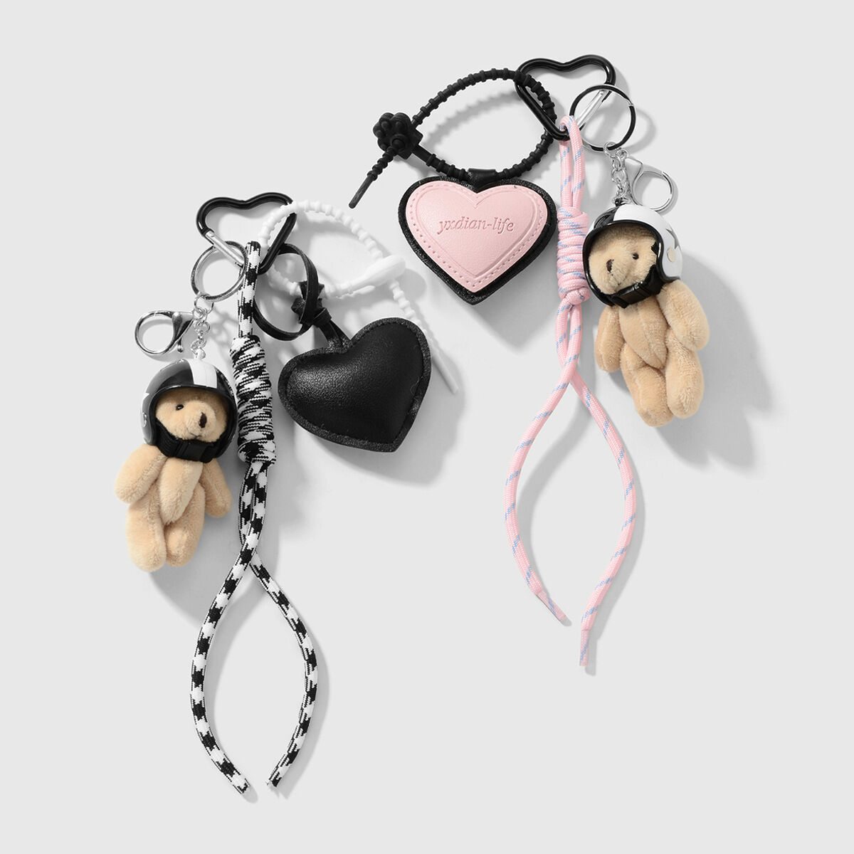 Cute Heart Bag charms
