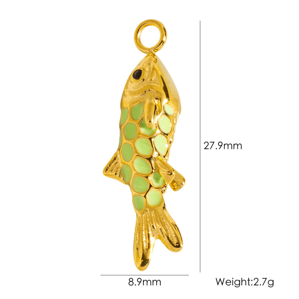 1 paio di pendenti da donna in acciaio inossidabile impermeabile a forma di animaletto della serie semplice h5 
