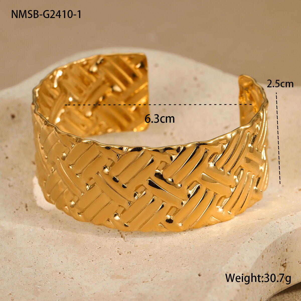 Nmsb-G2410-1 Textured Bracelet Picture3