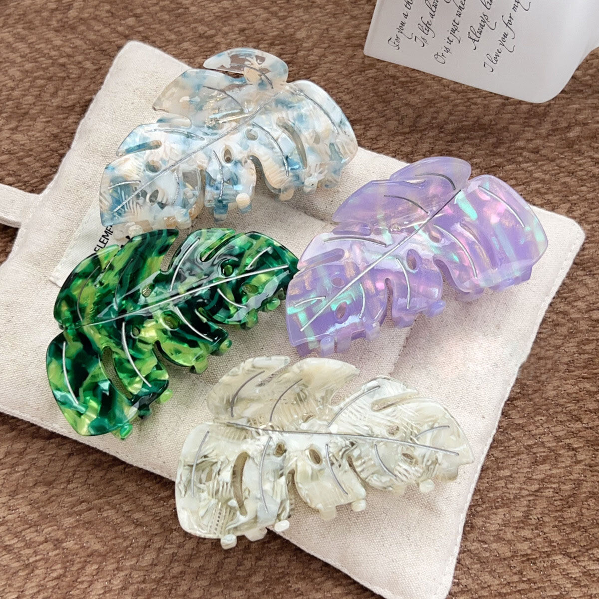 Premium Elegant Leaf Styling Women's Hair Claw