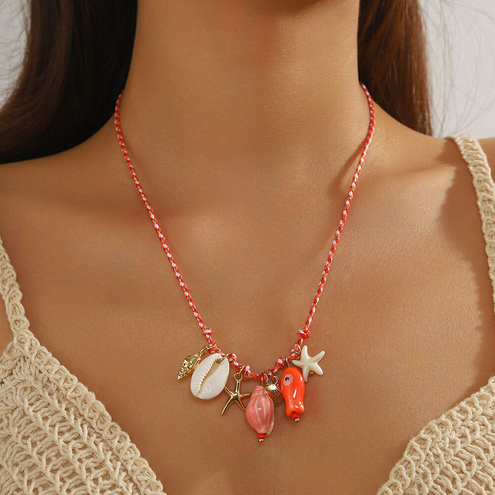Oceanic Ceramics Alloy Pendant Necklaces Picture3