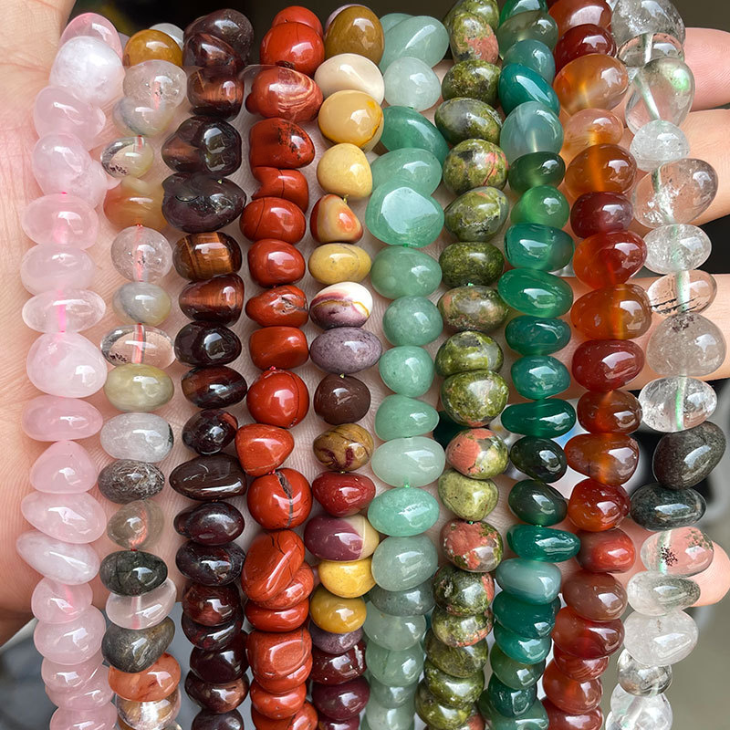 1 String Special Casual Shape Natural Stone Jewelry Beads（DIA:10mm-12mm） h5 Picture4