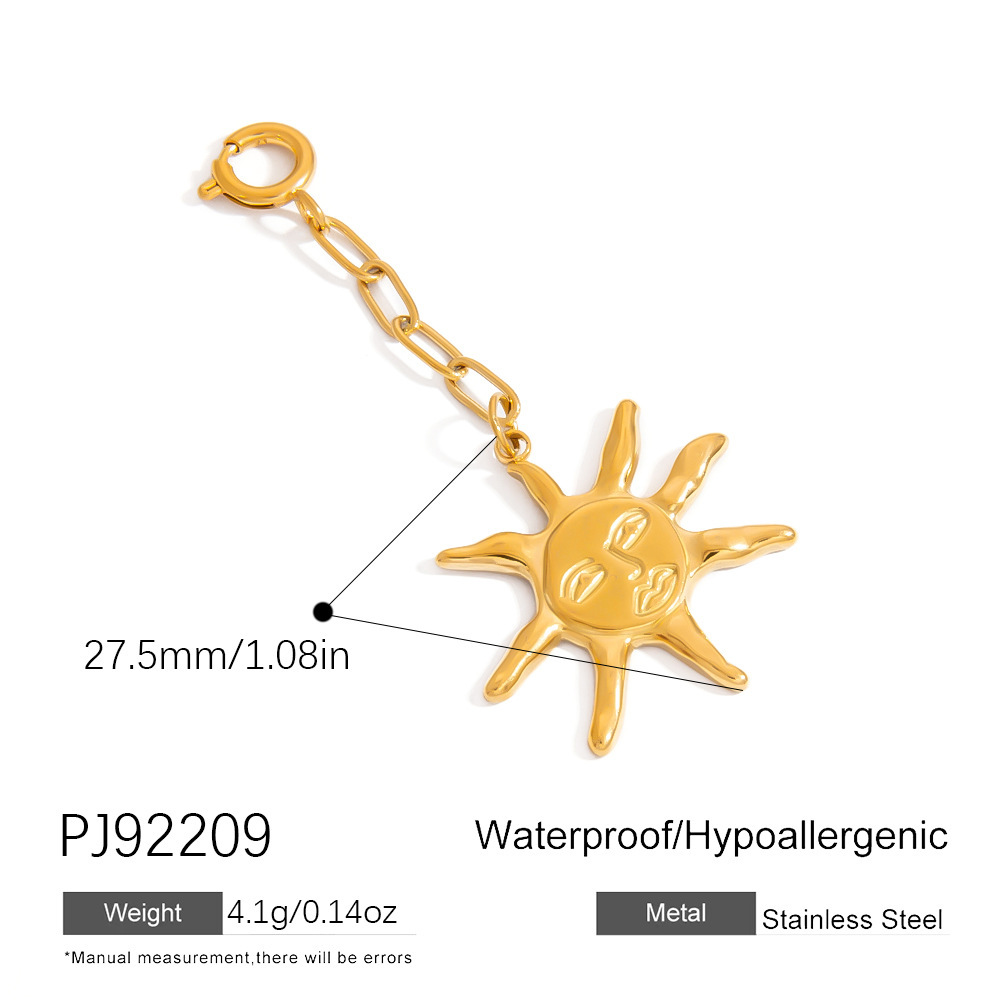 Conch-Serie Strand-Bikini-Anhänger Aus Edelstahl, Wasserdicht, Goldfarben, Für Damen Bild2