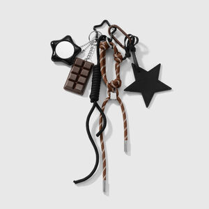 Retro Heart Alloy Bag Charms h5