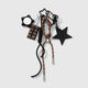 1 Black Star Keychain