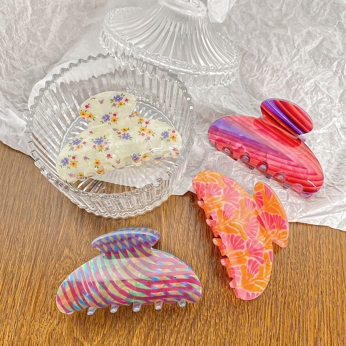 1 Piece Simple Series Sweet Vintage Elegan Acrylic Women's Hair Claws