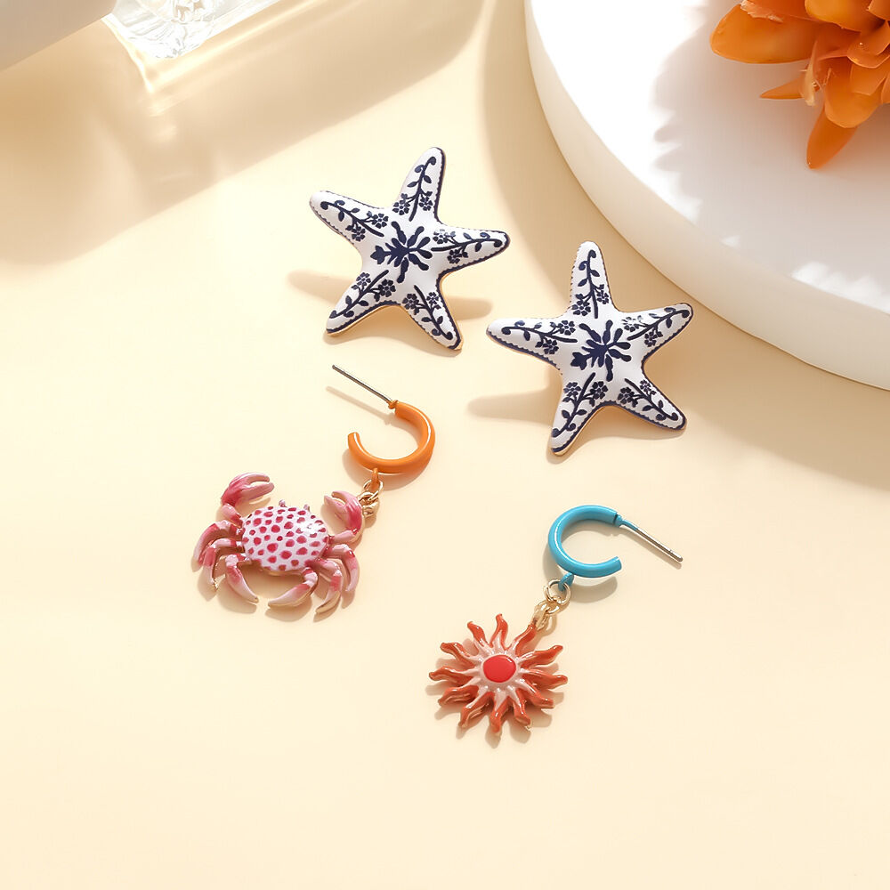 Oceanic Alloy Earring Sets h5 Picture3