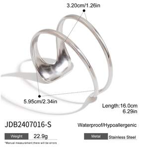 style stainless steel gold color cuff bracelets h5