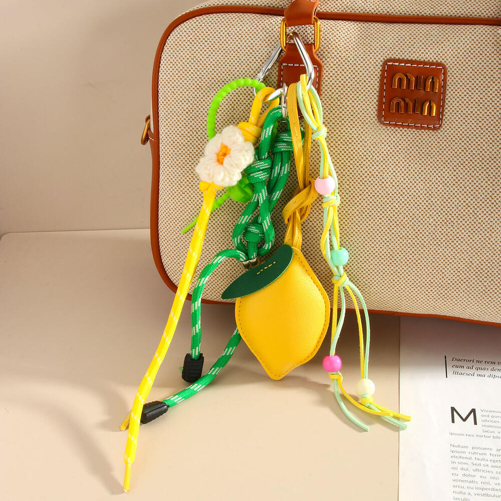Vivid Lemon Yellow Series Women's Bag Charms h5Picture3