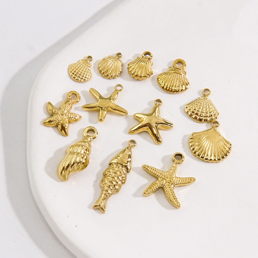 1 Pair Simple Series Classic Turtle Stainless Steel Waterproof Women's Pendants
