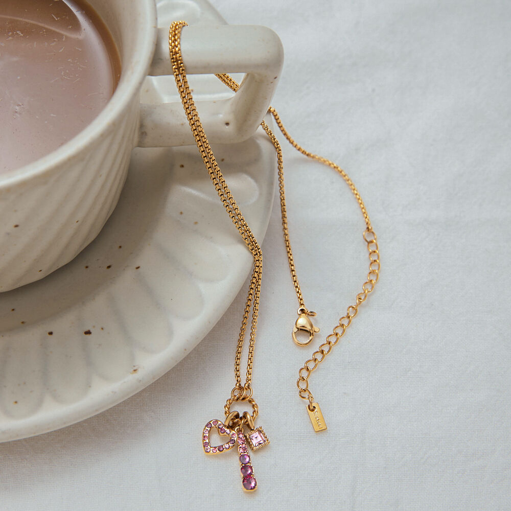 Sweet Heart Stainless Steel Waterproof Gold Color Pendant Necklaces Picture5
