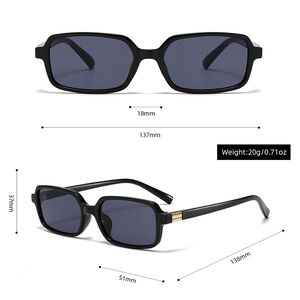 1 Pair Simple Series Casual Solid Color PC Women's Sunglasses h5 Picture2