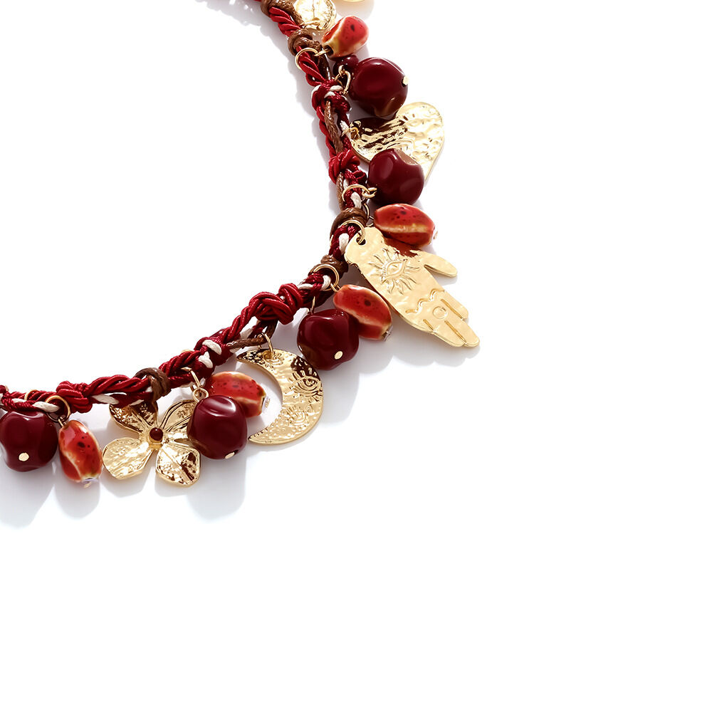Luxe retro bloemenhars hanger kettingen h5 Afbeelding4