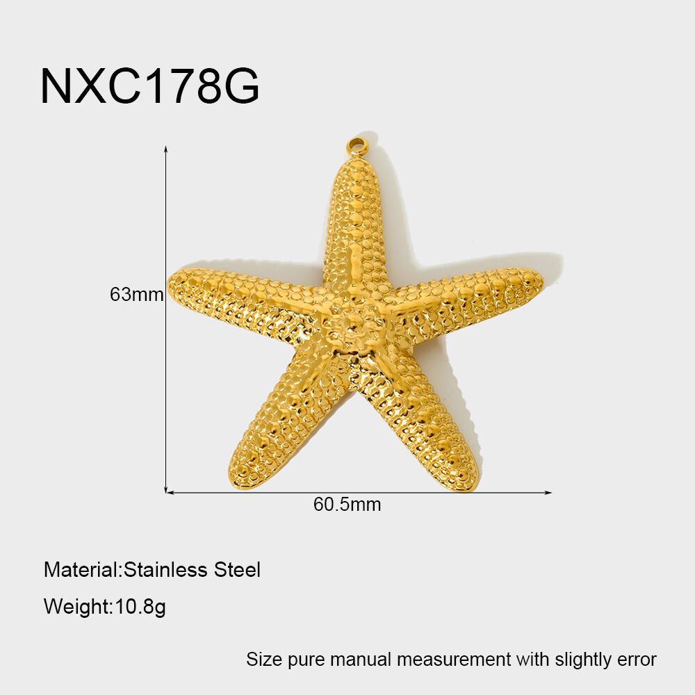 1 Pair Classic Series Retro Turtle Stainless Steel Waterproof Gold Color Unisex Pendants h5