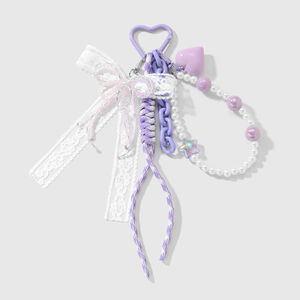 Süße Schleife Knoten Acryl Tasche Charms h5