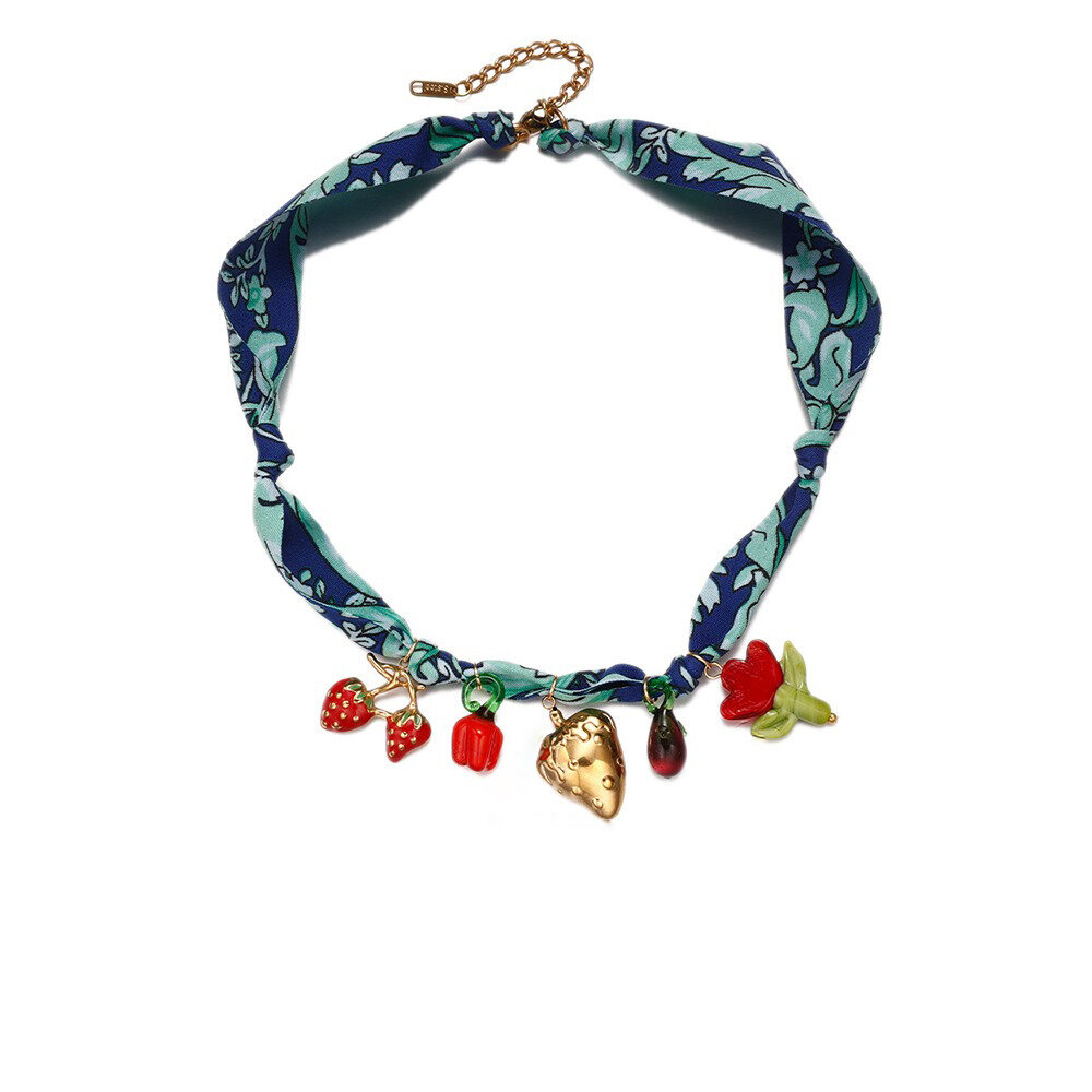 1 Piece Scarf Cute Fruit Pendant Necklaces