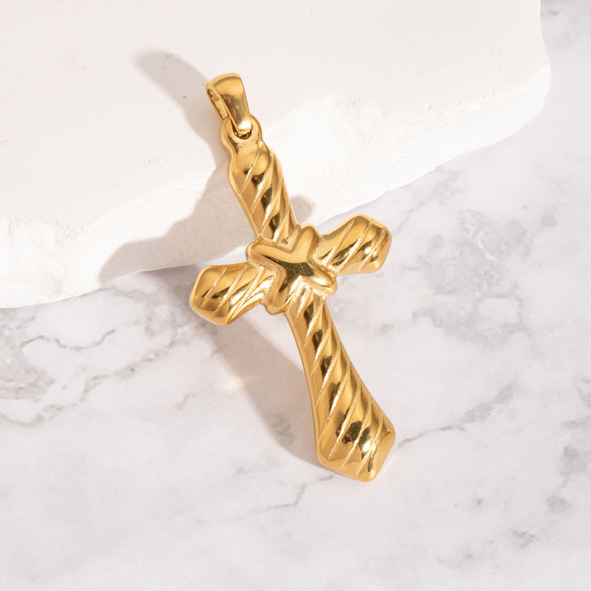 1 Piece Stainless Steel Waterproof Gold Color DIY Pendants Picture3