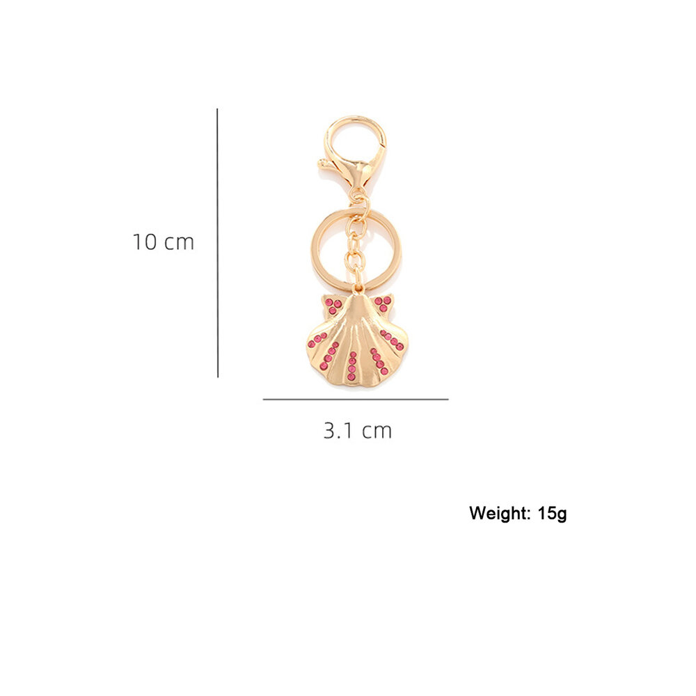1 Piece Shell Alloy Keychain