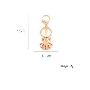 1 Piece Shell Alloy Keychain h5