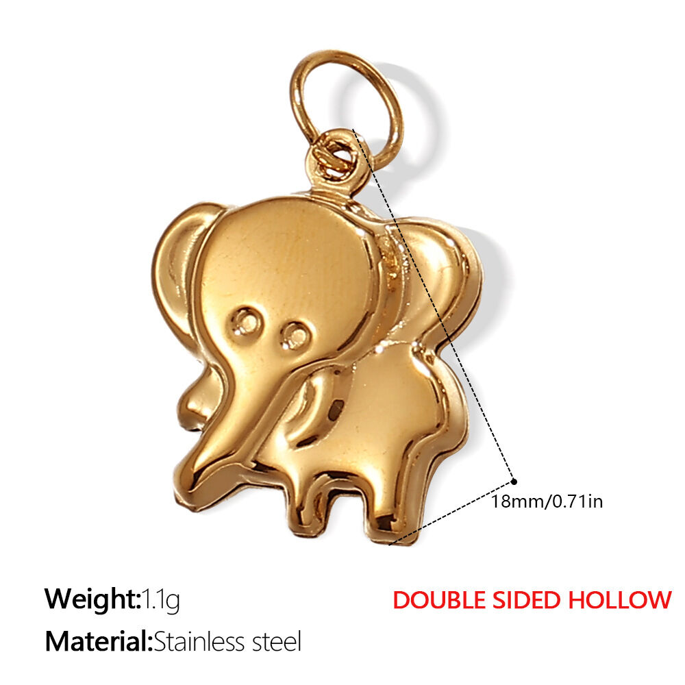 Pj266G Double-Sided Hollow Gold Pendant Picture4