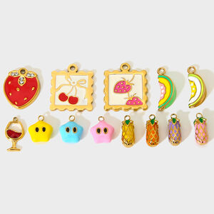 1 Piece Fruit Stainless Steel Waterproof DIY Pendant h5 Picture4