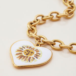 1 Piece Classic Series Paint Sun Stainless Steel Waterproof Gold Color Women's Pendant Necklaces h5 Picture6