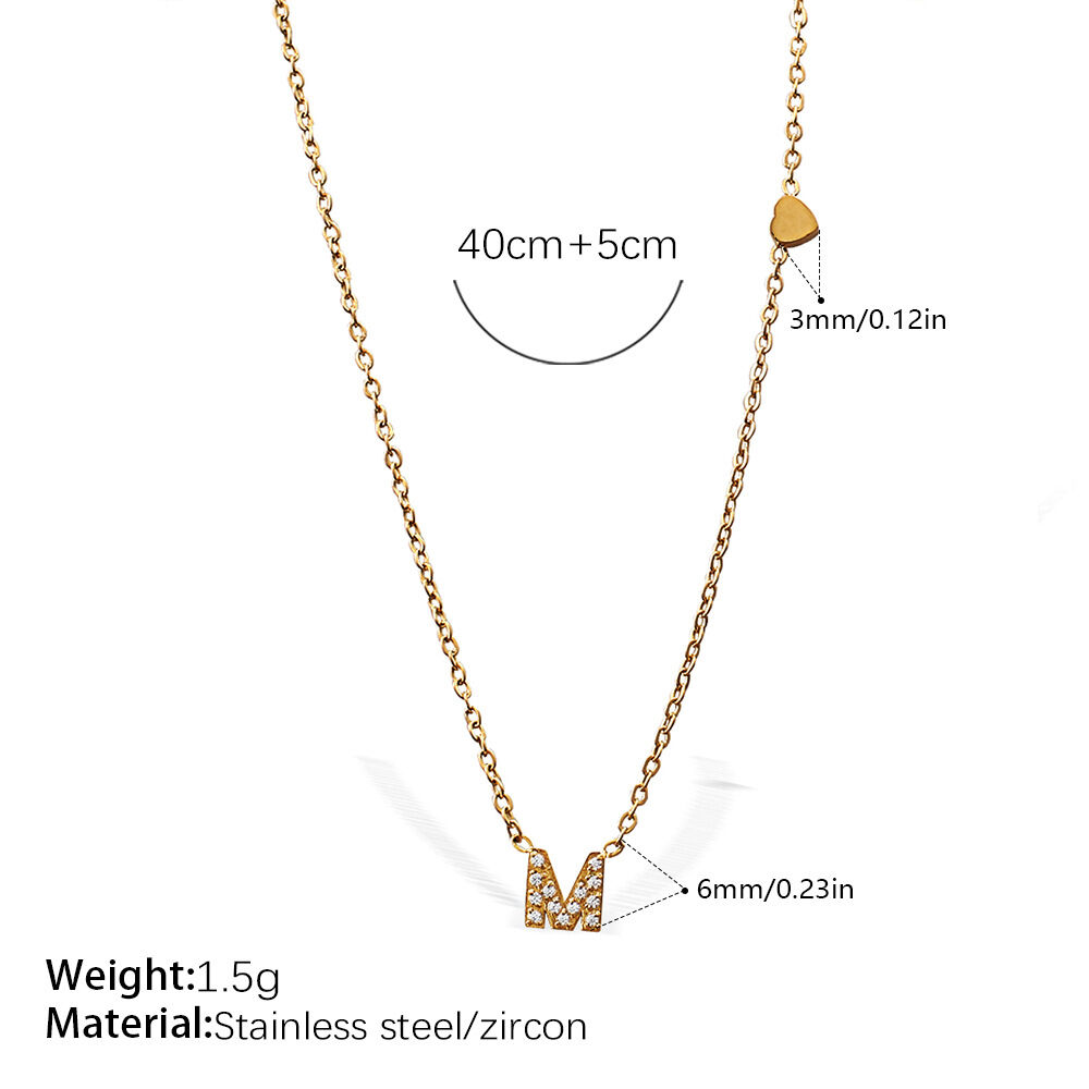 Xl543Wegm Letter Necklace Picture13
