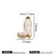 Gold Shoes Double-Sided Oil Drops-White Picture37