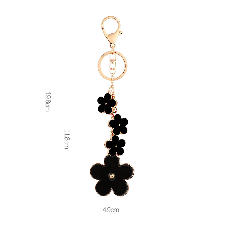 1 Piece Flower Alloy Keychain Picture2