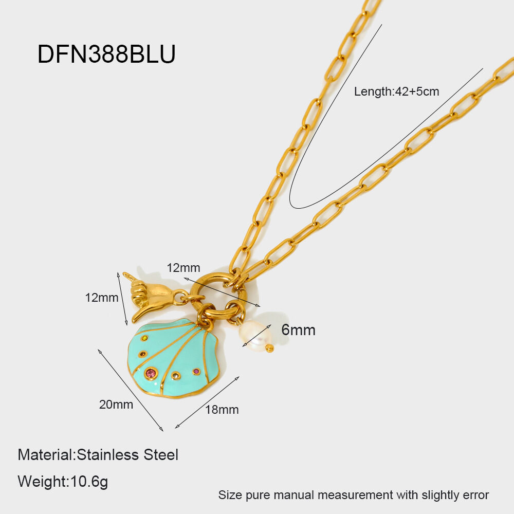 1 Pair Romantic Series Vacation Turtle Stainless Steel Waterproof Women's Necklaces