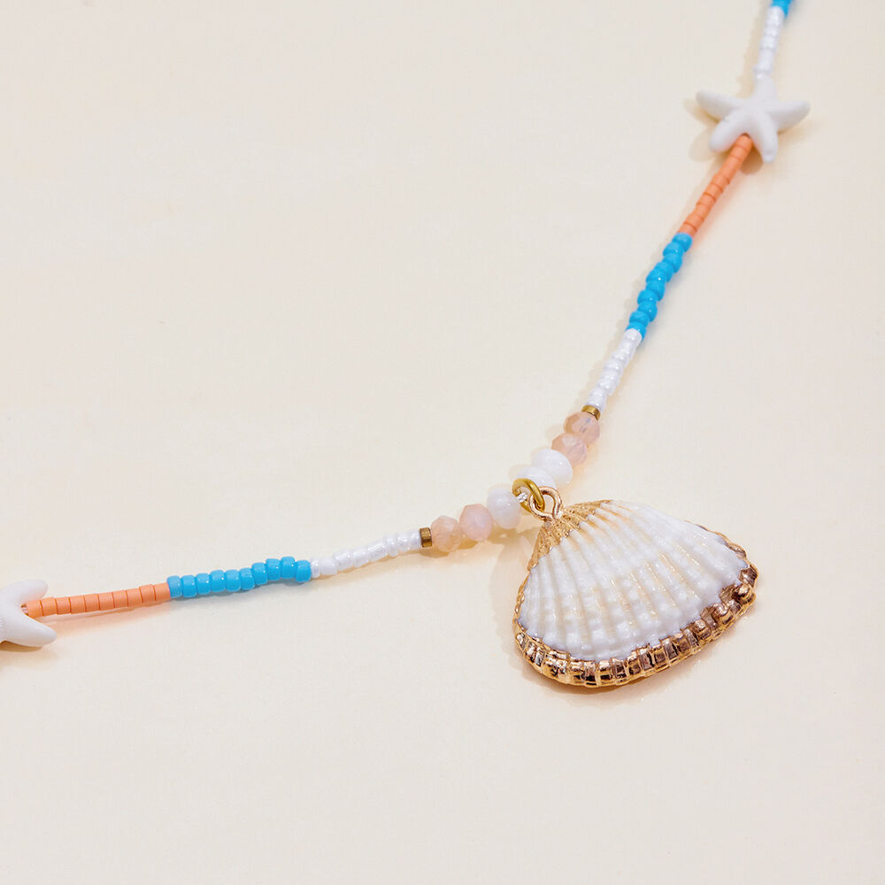 1 Piece Vacation Shell Stainless Steel Waterproof Women's Pendant Necklaces h5Picture8