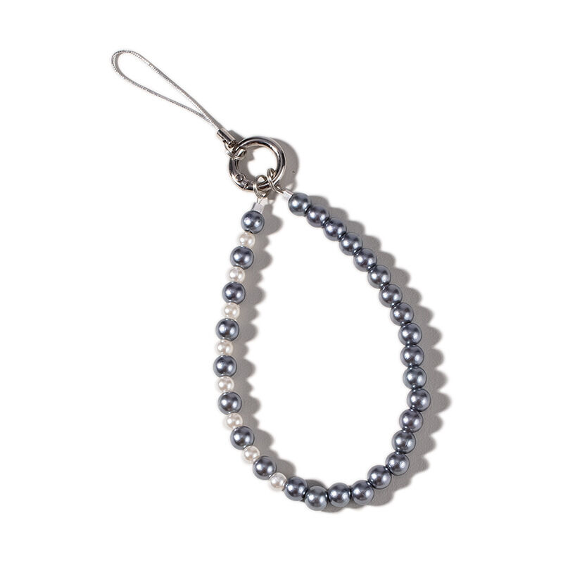 1 Piece Modern Series Silver Beads Aluminum Phone Strap h5 Picture4