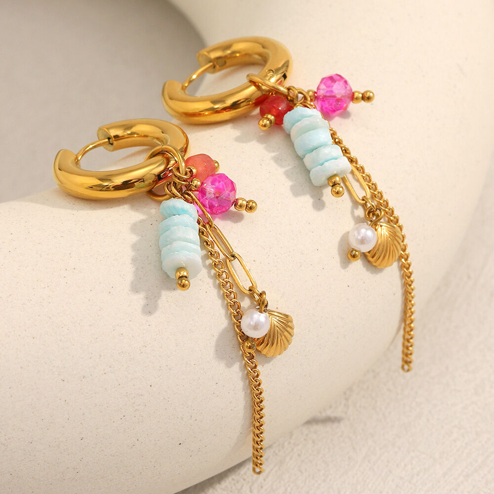 1 Pair Designable Natural Stone Women's Drop Earrings 2