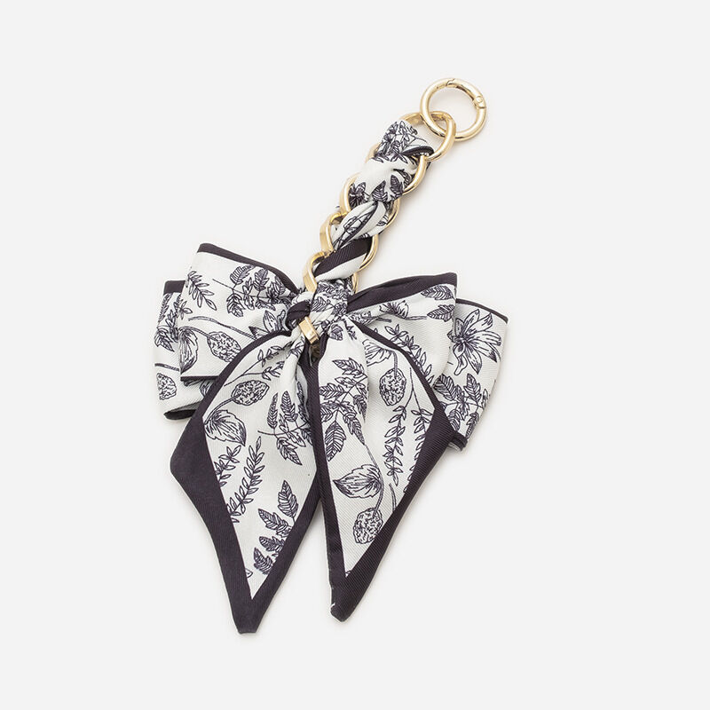 [Shadows Of The Past●Black Flowers And Plants] Bowknot Extension Chain 17Cm Picture4