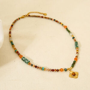Classic Series Stainless Steel Waterproof Gold Color Women's Pendant Necklaces h5 Picture3