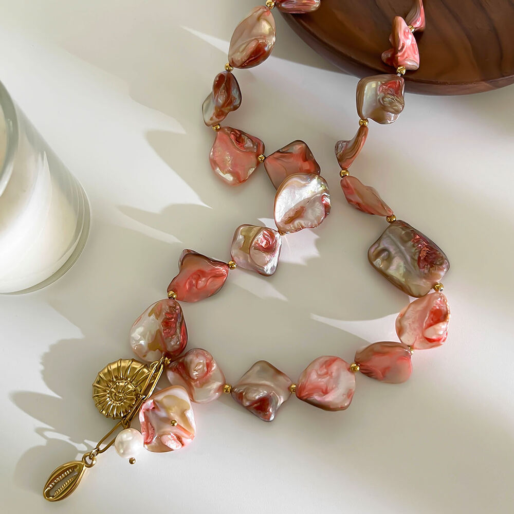 1 Piece Shell Stainless Steel Waterproof Necklace Picture4
