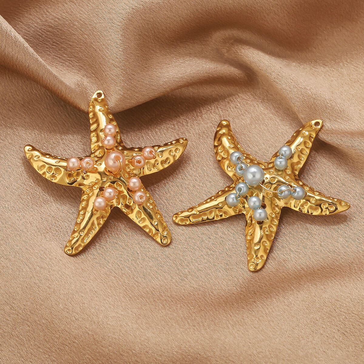 1 Piece DIY Starfish Stainless Steel Waterproof Women's Pendants 2