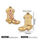 Gold Shoes One Side Dripping Oil - Red Picture3