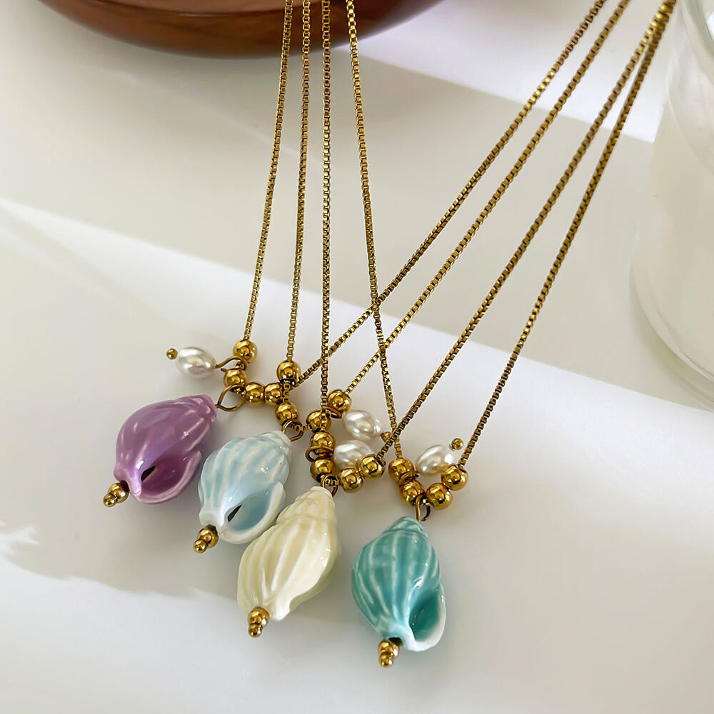 1 Piece Colorful Shell Pendant Necklace Picture5