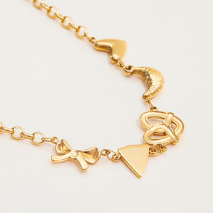 1 Piece Food Shape Stainless Steel Waterproof Gold Color Women's Charm Bracelets h5 Picture6