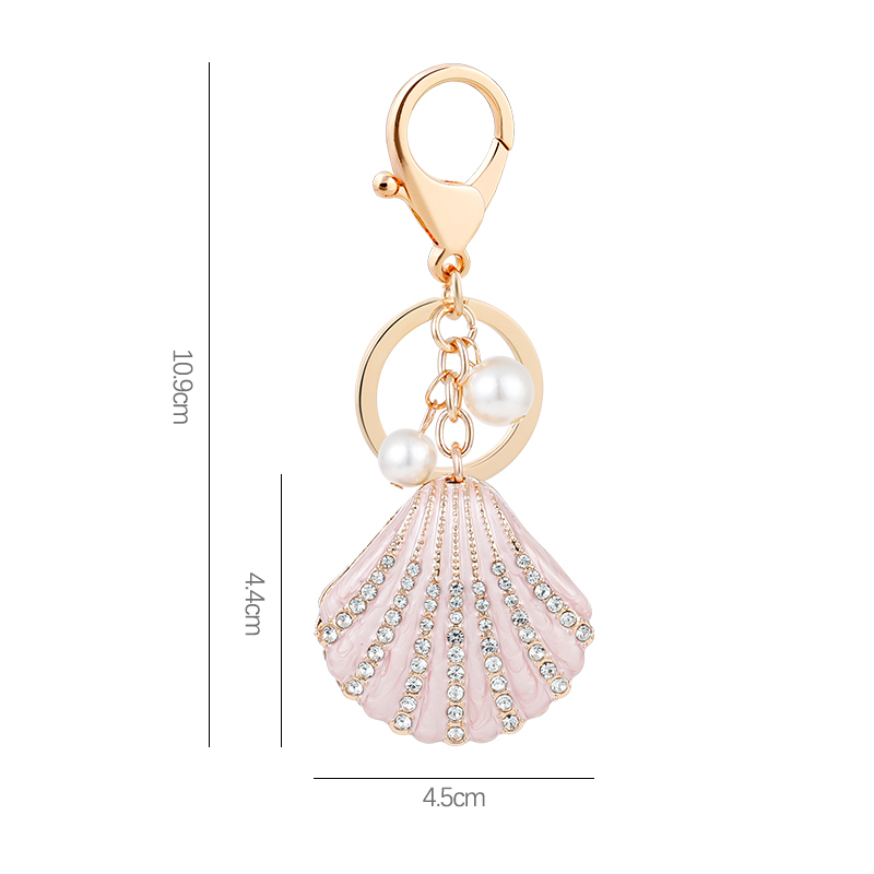 1 Piece Shell Alloy Keychain Picture2